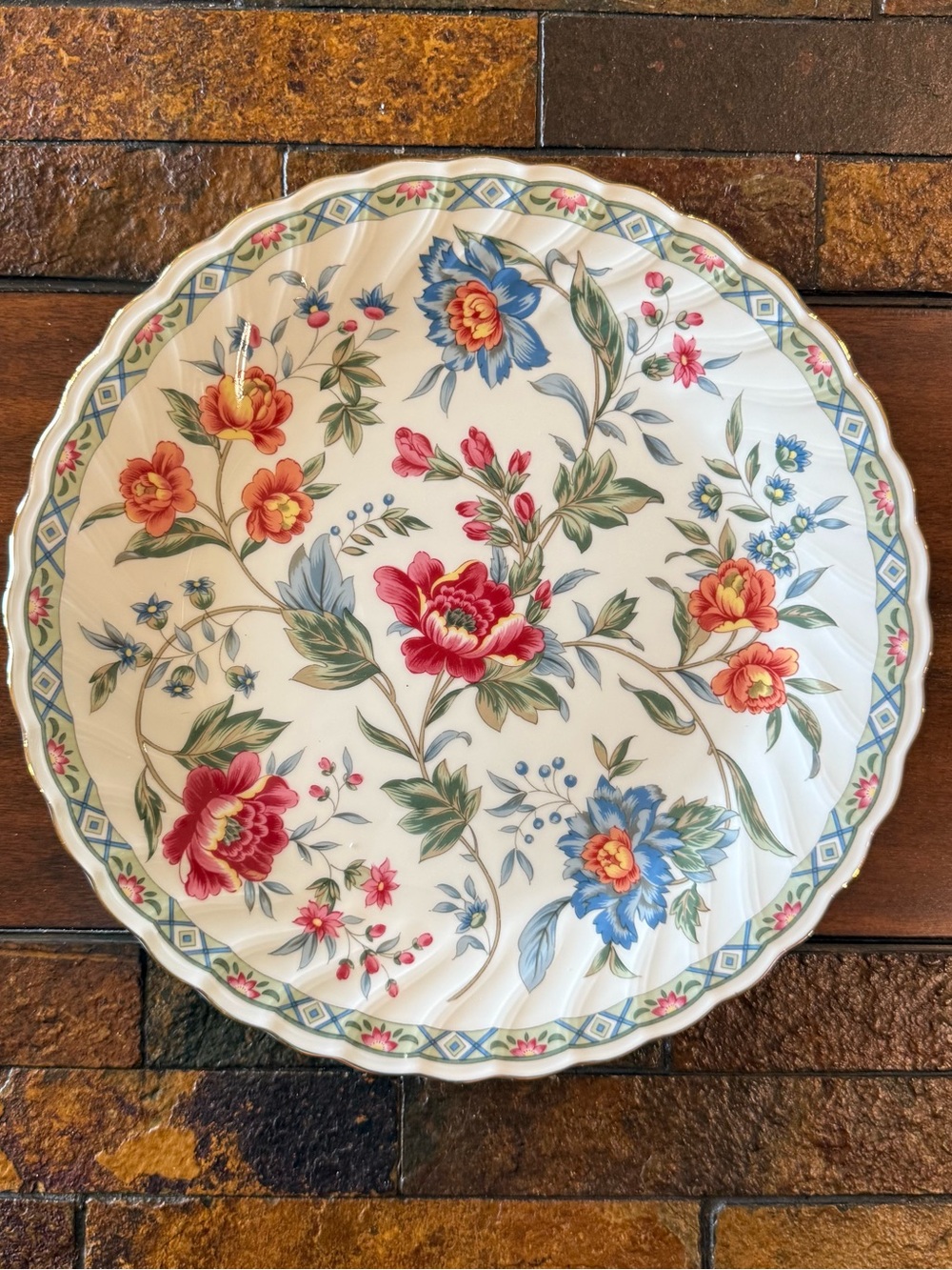 Smithsonian Institute Floral Decorative Collector Plate